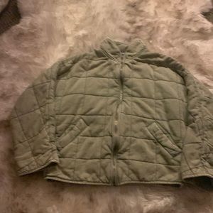 Free people quilted jacket. Like new only worn two times.